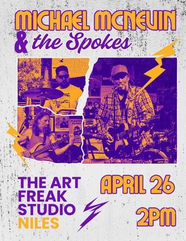 A flyer for the Art Freak Sunday Showcase